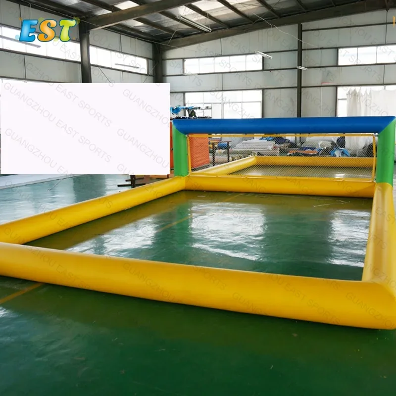 Large Aqua Floating Pool Inflatable Volleyball Field Water Play Giant Inflatable Beach Volleyball for Kids Adults on Sale