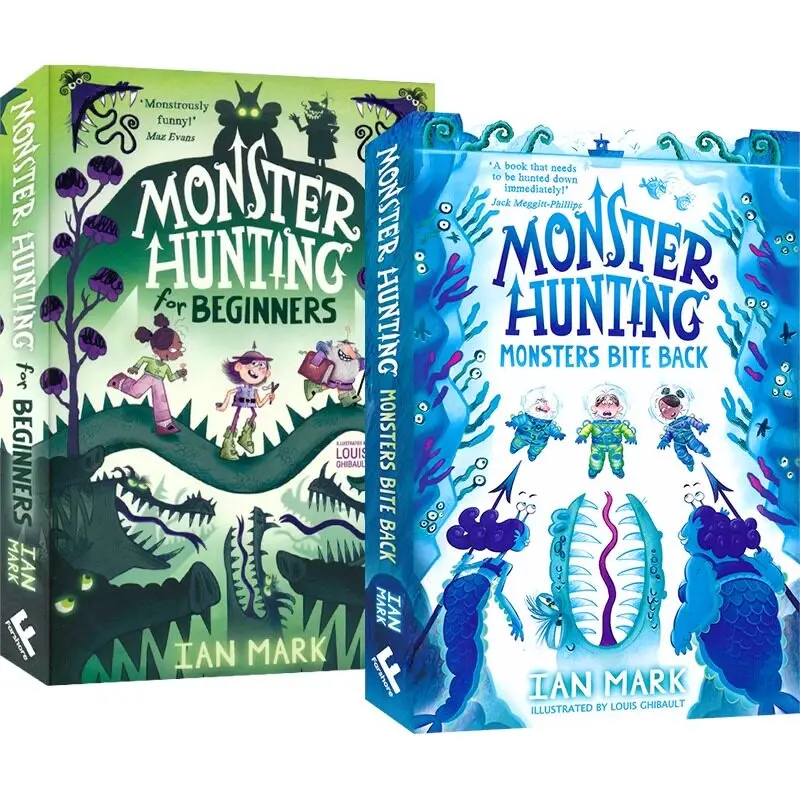 Monster Hunting 3-Book Set: for Beginners/Bite Back/Add Dragons, Hilarious Fantasy Adventure, Ages 7-11, English Import