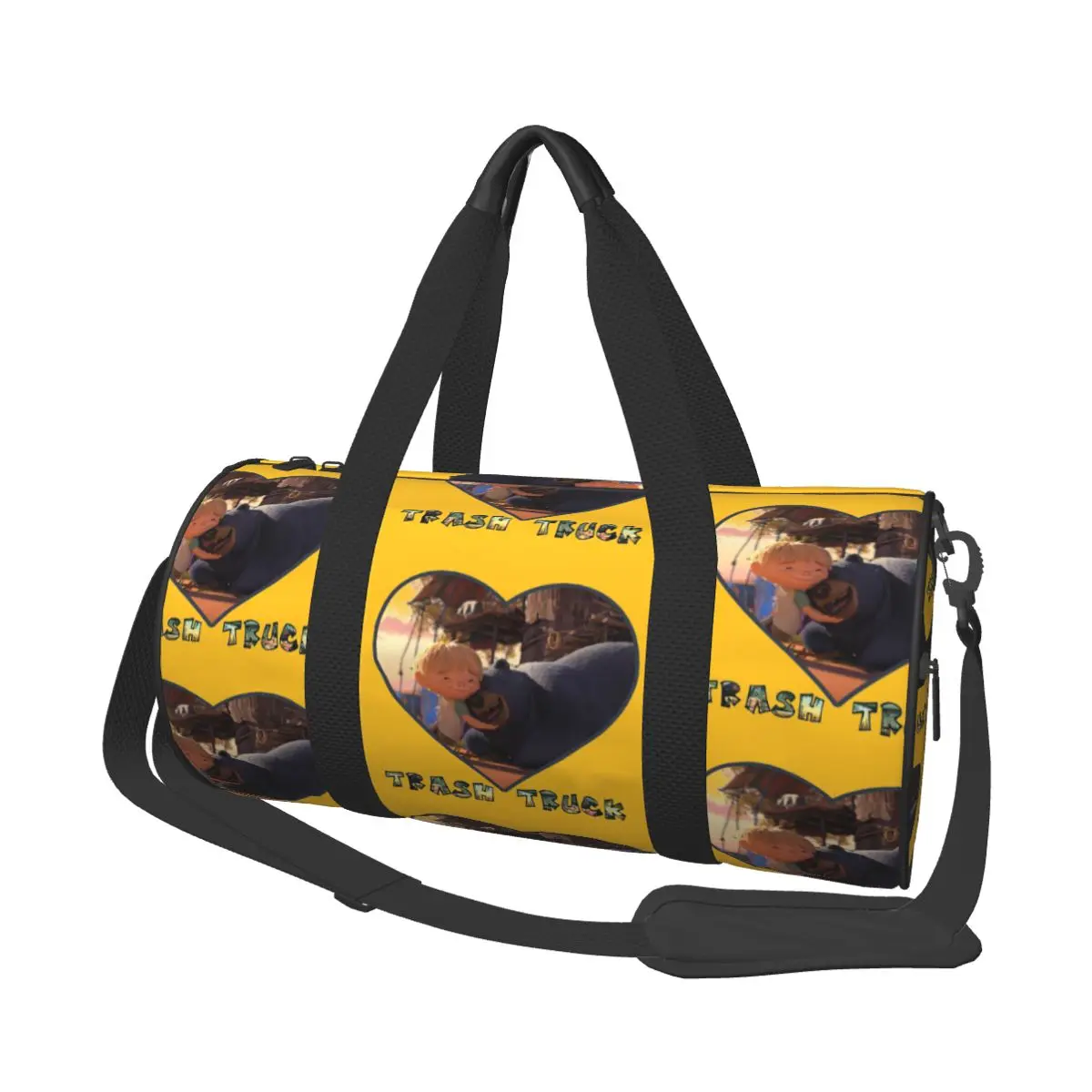 

Love Trash Truck Large Duffle Gym Bag Waterproof Duffle Travel Bags Handbags Fitness bag
