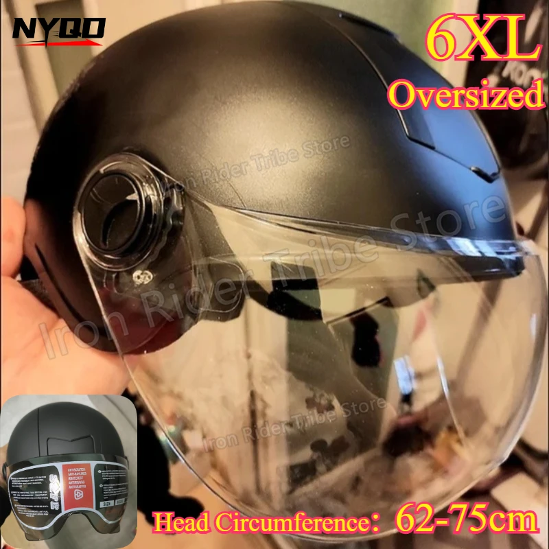 Large Head Half Helmet 62-72cm, Motorcycle Electric Bike Helmet with Sun Visor, Summer Breathable Open Face Helmet for Men Women - AliExpress 201355758 Large Head Half Helmet 62-72cm, Motorcycle Electric Bike Helmet with Sun Visor, Summer Breathable Open Face Helmet for Men Women - AliExpress 201355758