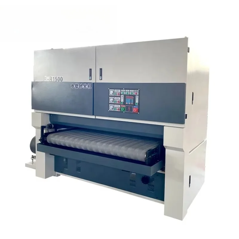 1500Mm automatic flat metal polishing machine rust removal machine stainless steel sheet wire drawing machine