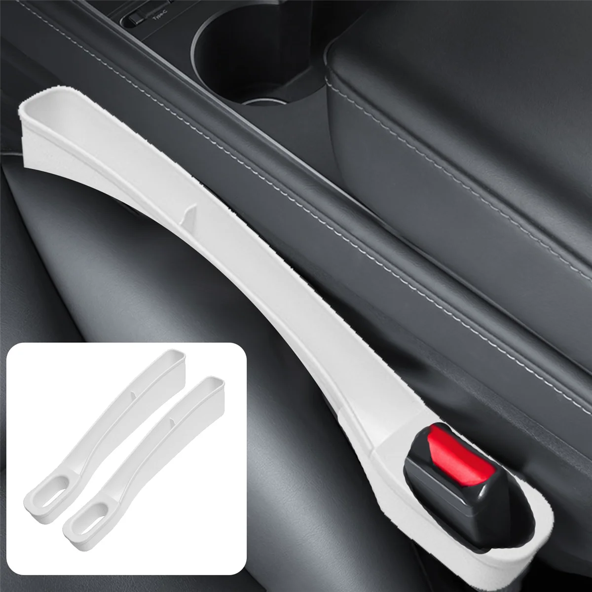 Car Storage Box for Model Y Model3 Seat Slot Storage Box Leak-Proof Anti-Drop Phone Card Holder Car Interior