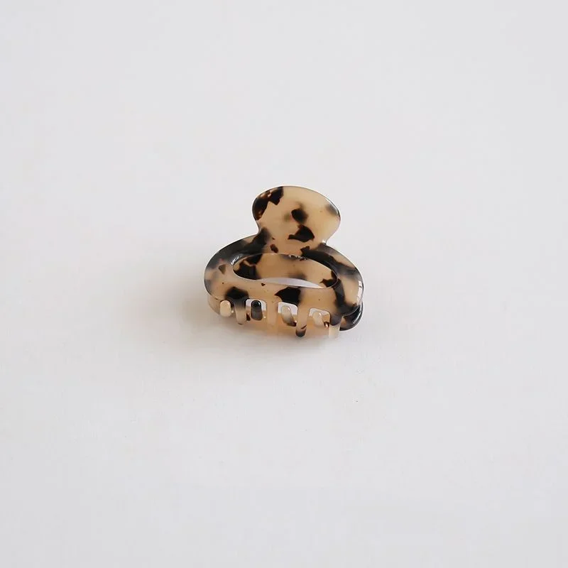 Acetate Retro Back Of The Head Half Tie Hair Clip Top Clip Side Clip New Leopard Hollow Bangs Clip Hundred Hair Grip