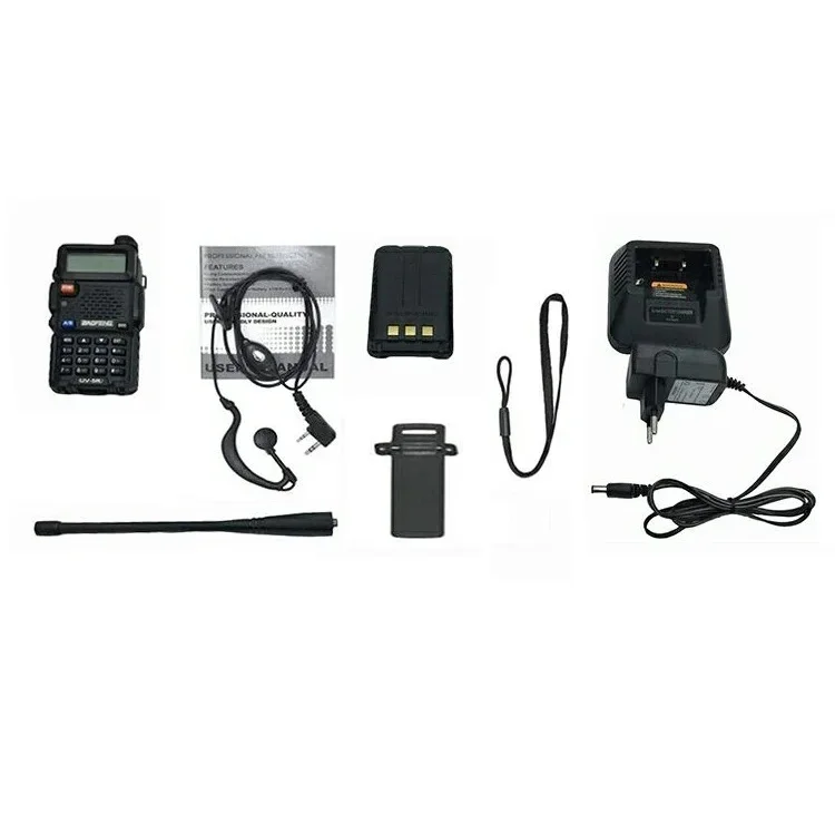 Rádio Comunicador Dual Band Uhf Vhf Uv-5r HT Fm Fone