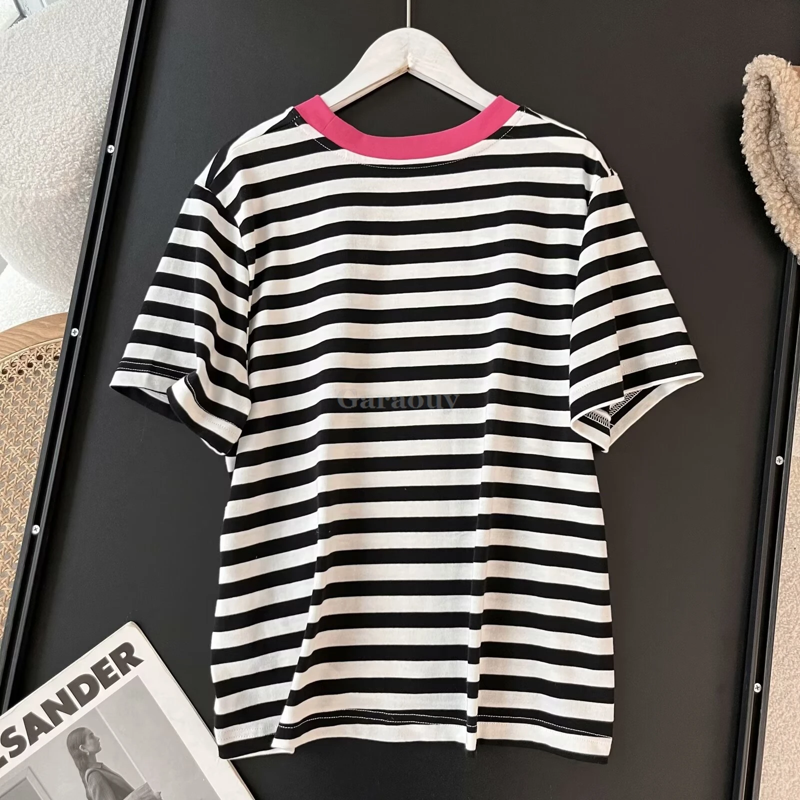 Garaouy 2024 Summer Women Simple Basic Round Neck Short Sleeve T Shirt Female Casual Versatile 8 Colors Tees Classic Tshirt Tops