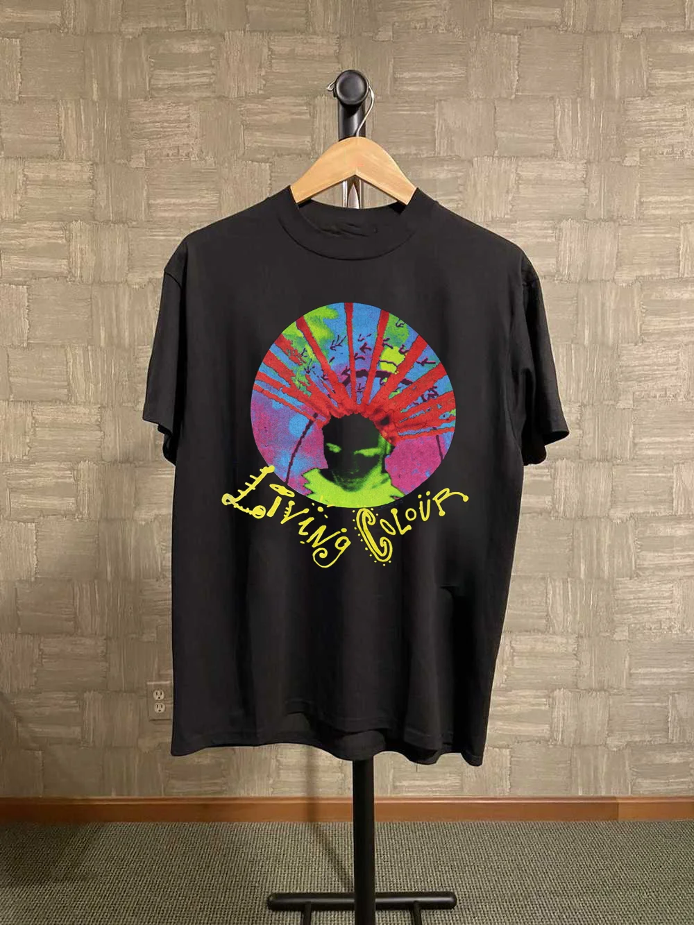 1988 Living Colour Vivid Tour Black Cotton Black For Men T-shirt S-5XL TMB2425