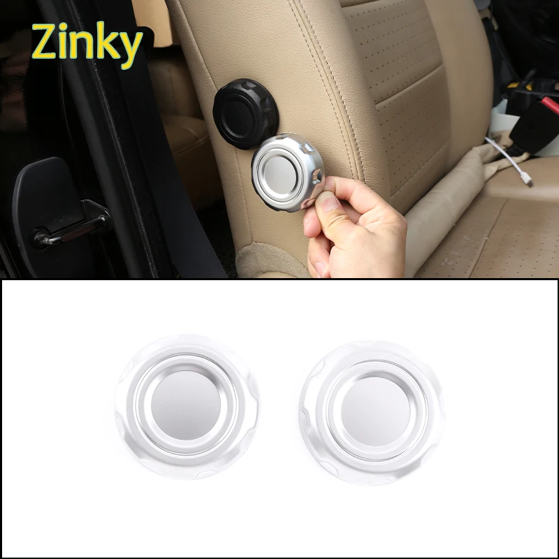 

ABS plastic Silver Car Seat Backrest Adjustment Knob Cover Trim Suitable for Land Rover Discovery 3/4 LR3 LR4 2004-2016