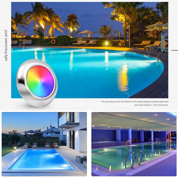 12V Low Price 304Ss Ip68 Waterproof Tech Epoxy Resin Filled RGB Swimming Pool Led Light Underwater