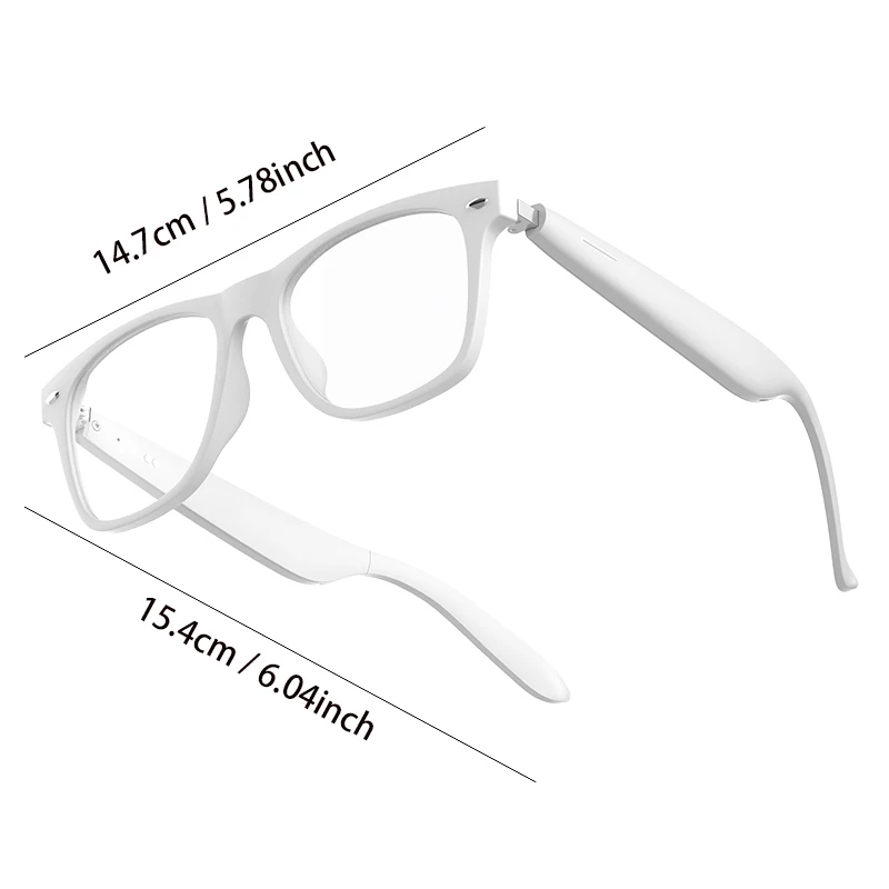 The Smart AI Translation Glasses Have a Built-in Microphone, Dual Speakers, Music Control, Wireless Calling, and Camera Control