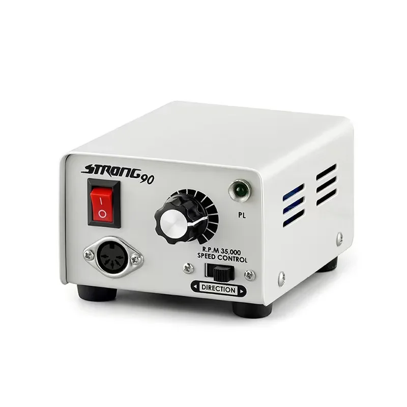 65W STRONG 90 102L Professional Electric Nail Art Drill Machine 35000RPM Micromotor Handpiece Pedicure Electric Nail File Kit