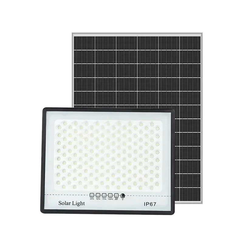 Imagem -06 - Impermeável Led Solar Lamp com Controle Remoto Spotlight Luz ao ar Livre Lâmpada de Rua 100 w 200 w 300w