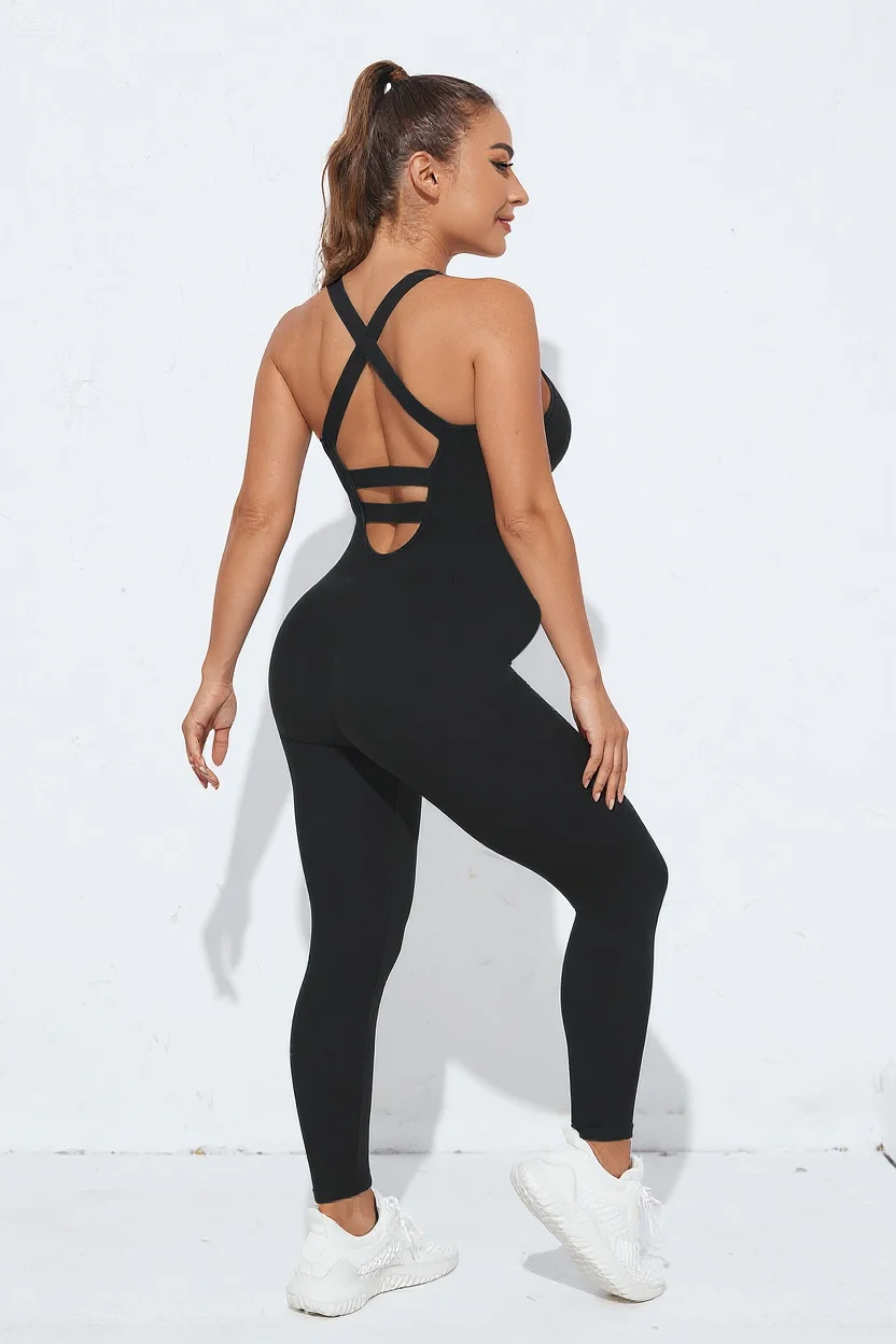 Women's Yoga Jumpsuit Esme Open-Back