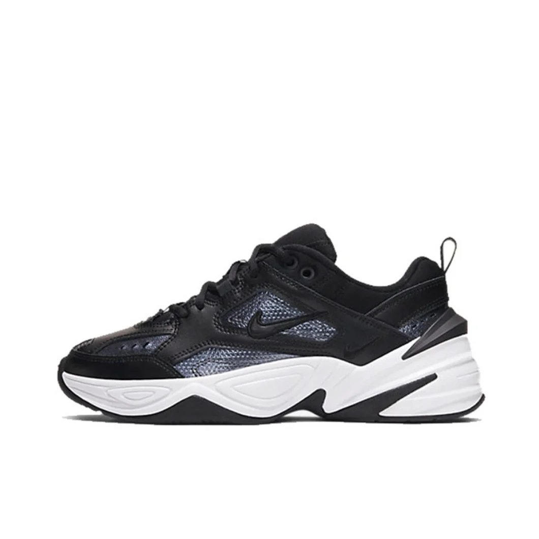 Nike Original M2K Tekno Low Women's Sneakers Classic Retro Casual Thick Shoes Winter Lightweight Sneakers Black White