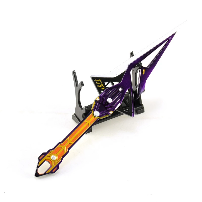 22 سنتيمتر/8.66in خارج ملحقات اللعبة خفيفة الوزن سلاح نموذج كاتانا المعادن الحقيقية الحرفية ألعاب للأولاد ترتيب الهدايا سطح المكتب #6