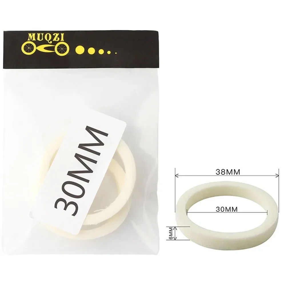 

2Pcs Bicycle Suspension Fork Oil Sealed Lubricating Sponge Ring MTB Bike Fork Maintenance Sponge Ring Oil Seal Foam Seal Parts