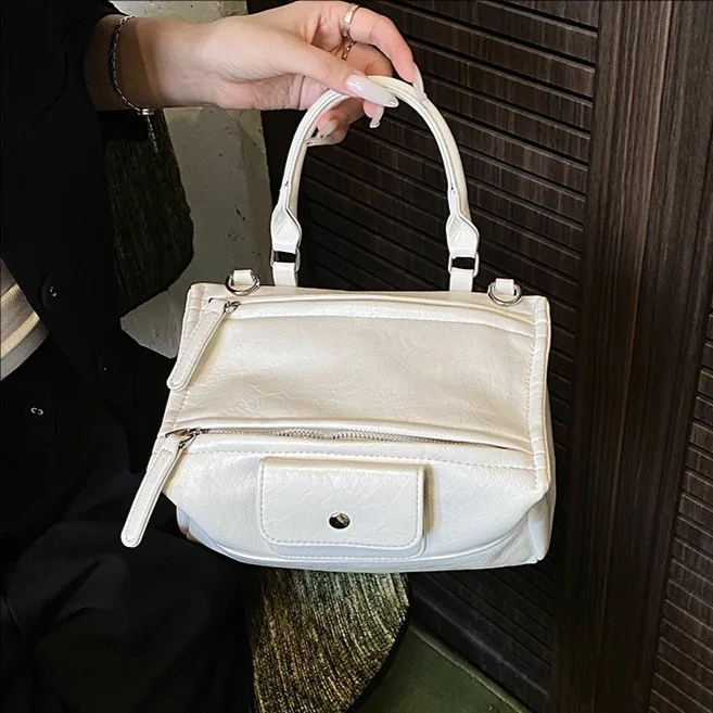 

2025 Casual Shoulder Bag, Versatile Crossbody Purse for Women, Retro Day to Night Tote, Minimalist Sling Bag, Textured Top