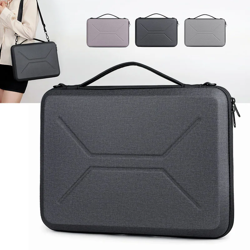 

Hard-Shell Single-Shoulder Laptop Bag 15.6-inch Unisex Business Commuter Laptop Case Portable Computer Protective Bag