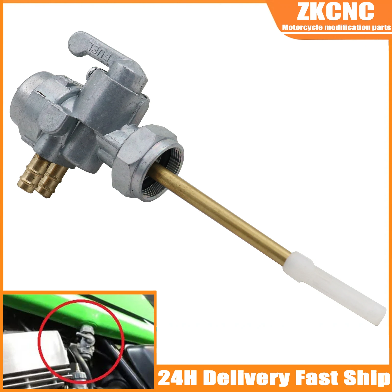 M22 Fuel Tank Switch Tap Valve Kawasaki Z1 Z1R Z2 KZ750D KZ900 KZ900LTD KZ1000 KZ1100 Z750 Z1000 Police 1000 GPZ1100 GPZ1100A