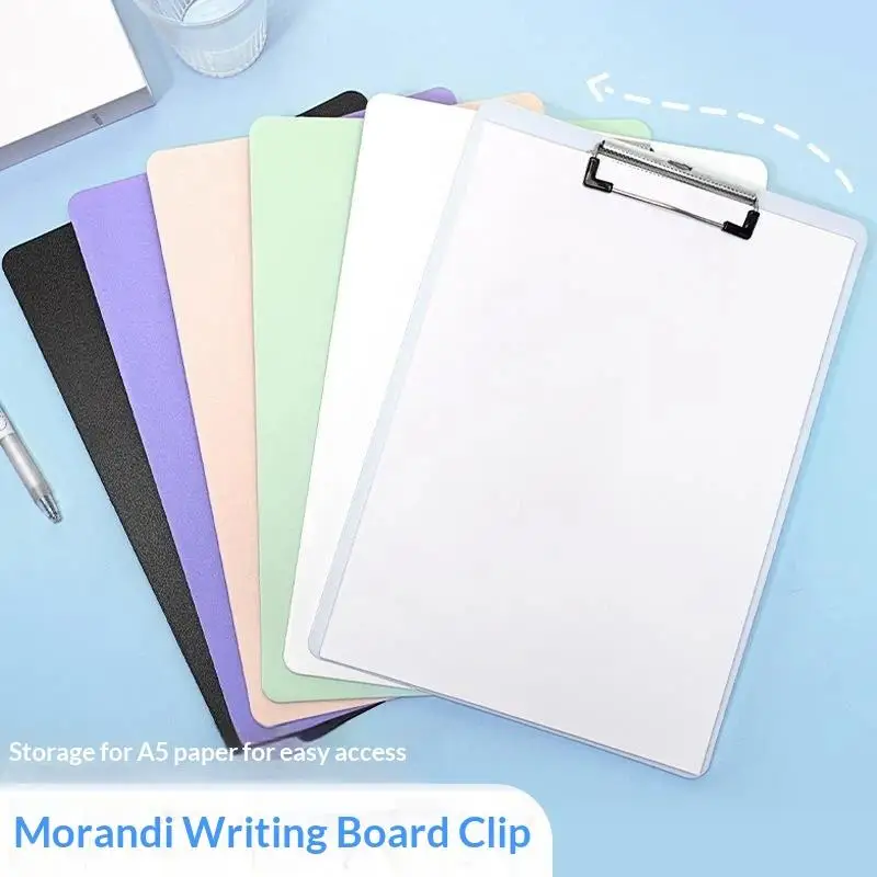 Simple A5 Bill Clipboard Memo Pad Clip Board Loose-leaf Notebook File Writing Pad Clamps Paper Holder Office School Supplies