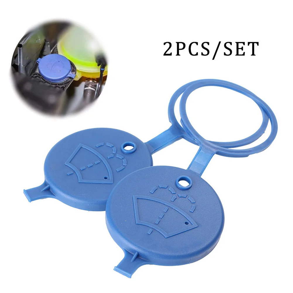 2Pcs Windshield Wiper Washer Tank Bottle Pot Cap Wiper Washer Tank Bottle Pot Cap for Peugeot 307 206 408 308 207