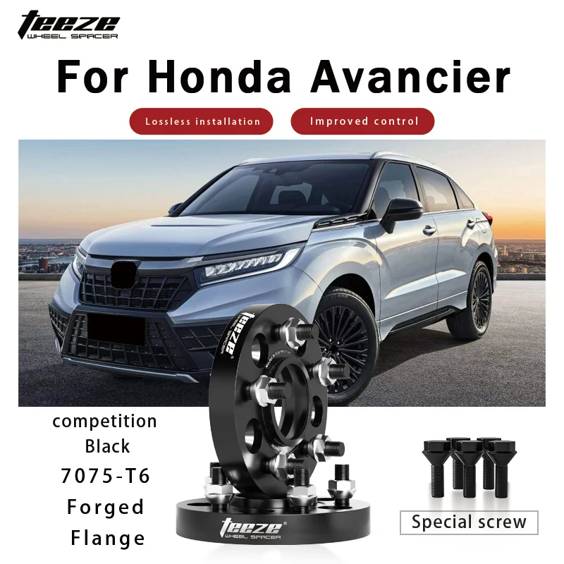 

Teeze 2/4 шт. 5x114,3 CB 64,1 мм M12x1,5 ступица Centric черная кованая проставка для колес для Honda Avancier фланцевая пластина 15/20/25/30/35 мм