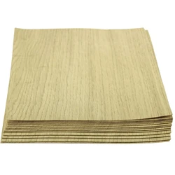 American White Oak Veneer Chips x 18PCS, Thickness 0.4mm Approx, Suitable for Model Making and Crafts, Untreated Wood Sheets.