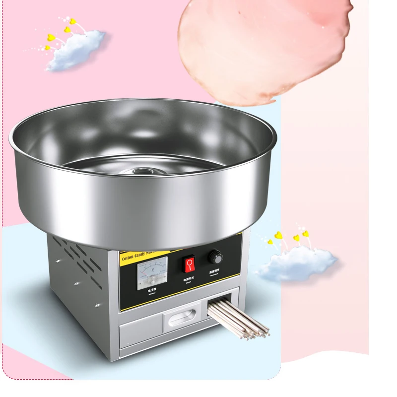 professional cotton candy machine for kids big Electric Cotton Candy Maker Portable Cotton Sugar Floss Machine weat sweets 220v