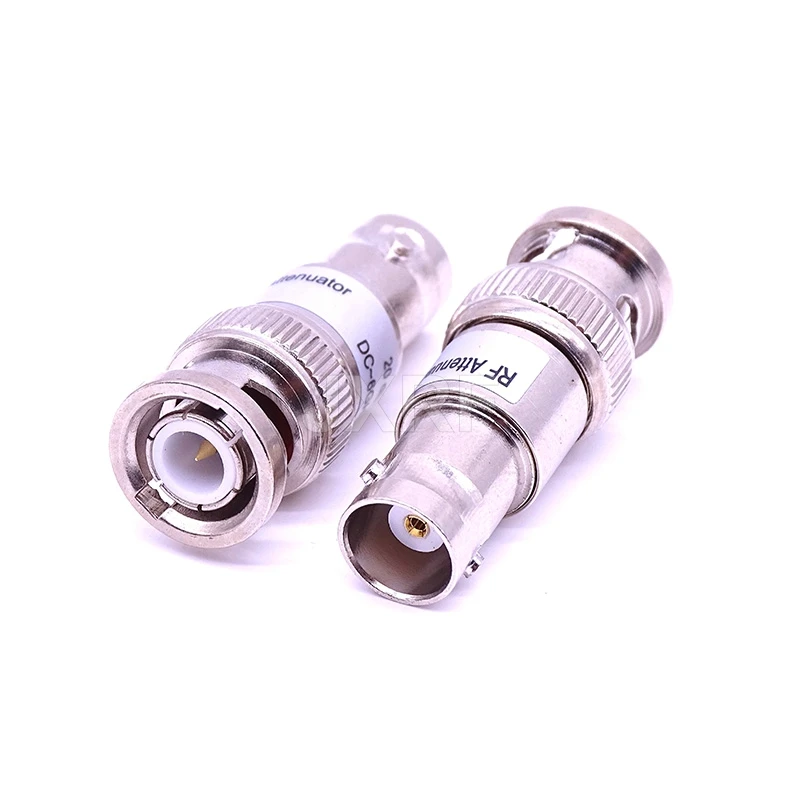 JX BNC Atenuator 2W DC-6GHz Coaxial Fixed Attenuators 1dBi 2dBi 3dBi 5dBi 10dBi 20dBi 30dBi Frequency BNC Fixed Connectors