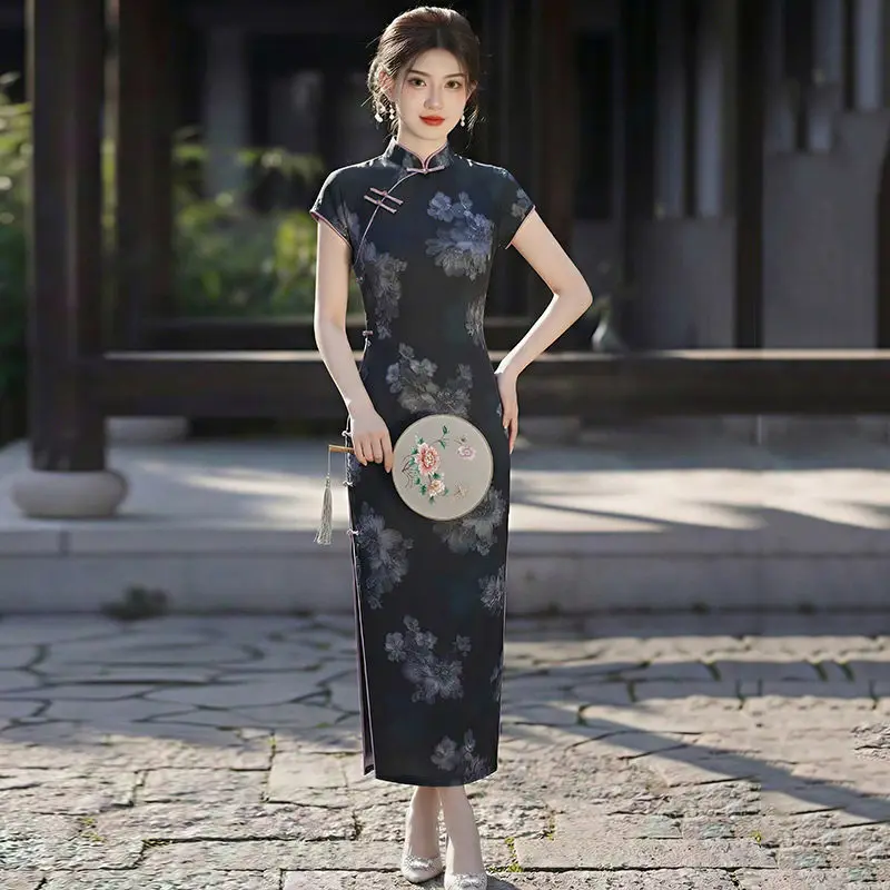 

Daily New Chinese Suzhou Long Qipao Improved Young Style 2026 New Women's Spring/Summer Qipao Dress