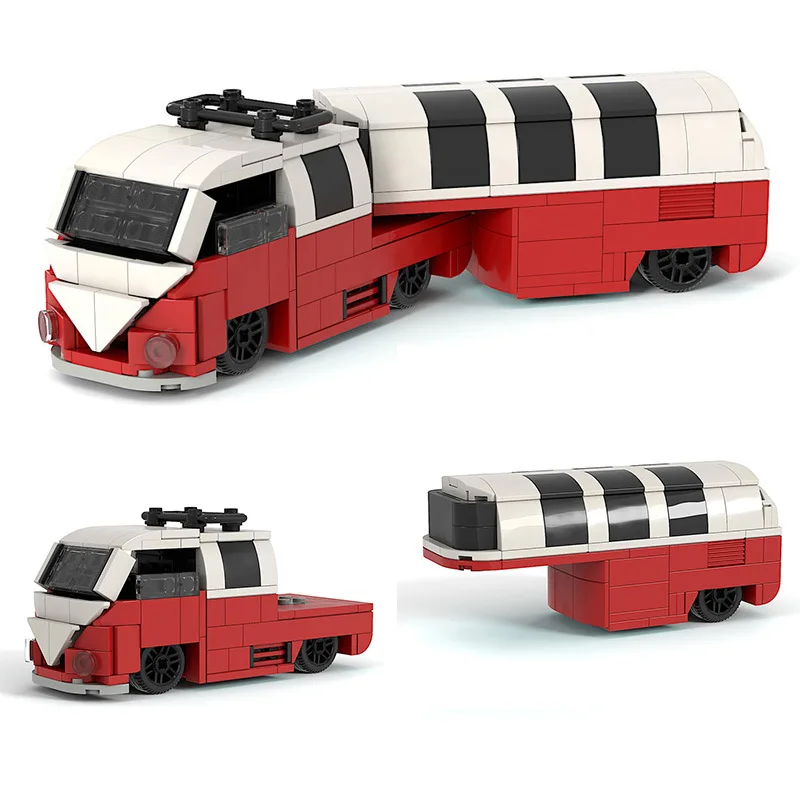 

Vintage Ideas City Car Volkswagen T1 Camper Van Car Model High Techc Bus Toys Figures Bricks Model Building Blocks for Boys Gift