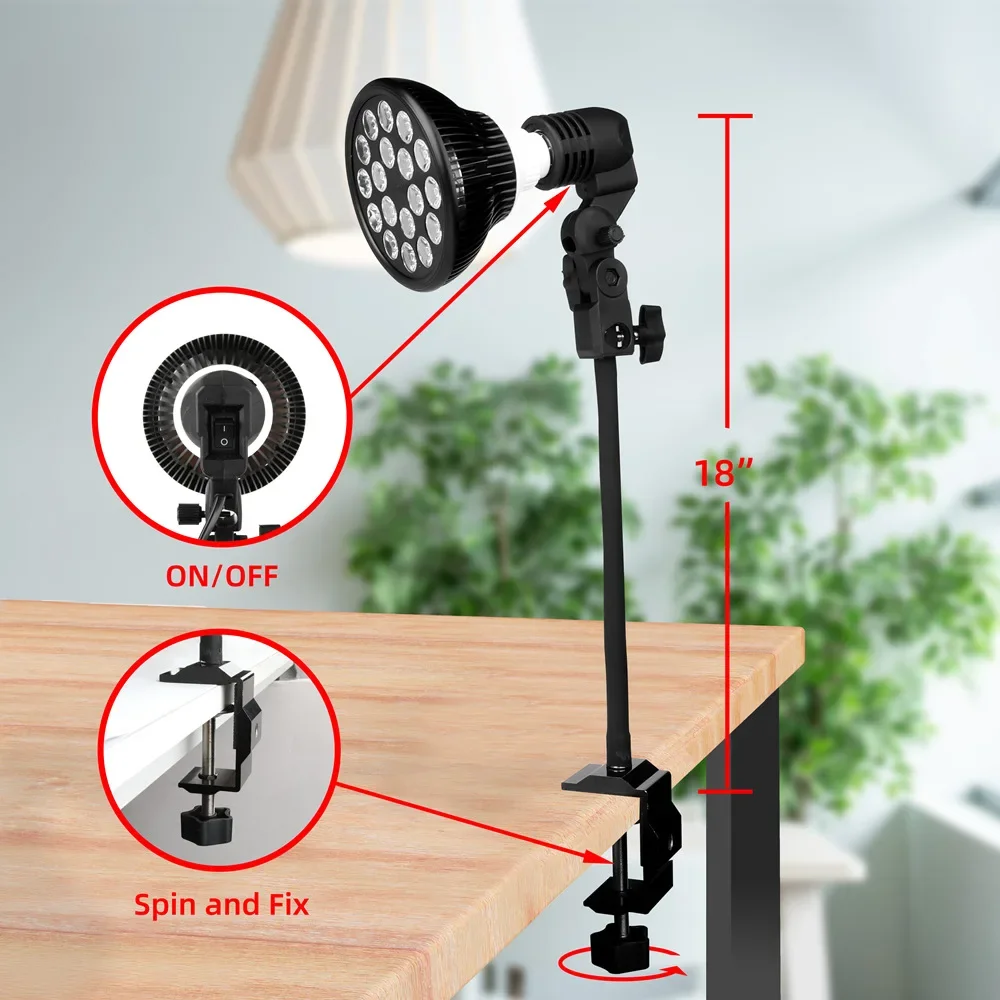 Luz LED infrarroja PAR38 para tratamiento de belleza, versión mejorada, doble Chip, luz roja para hornear, alivia el dolor, 54W, 660/850nm