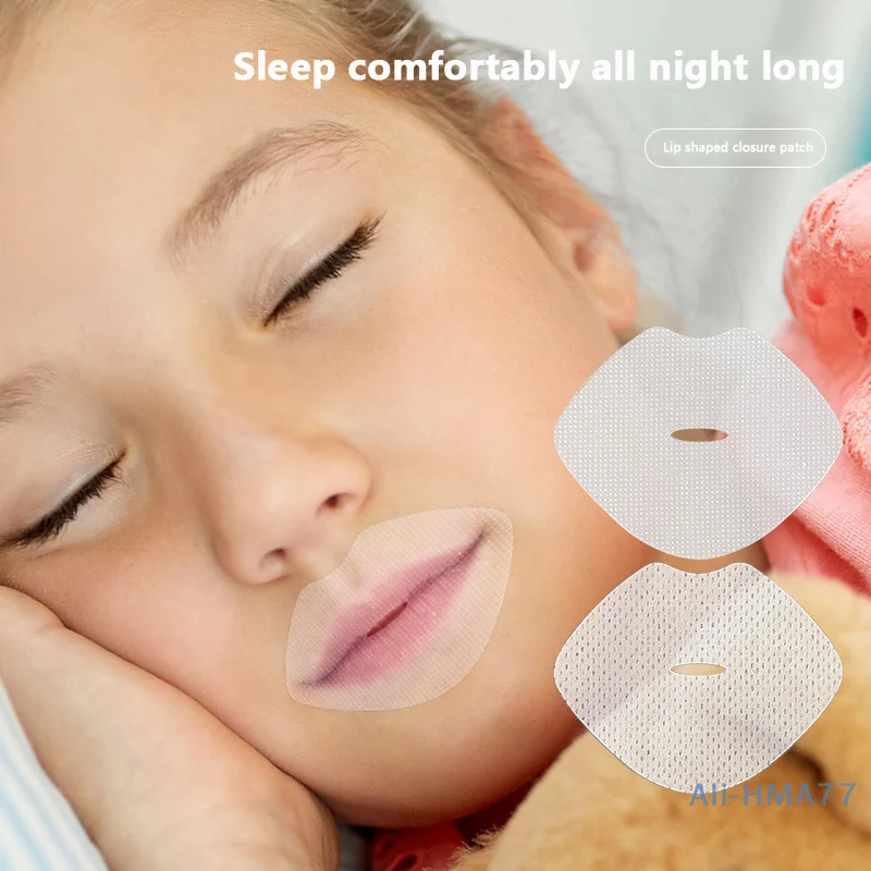 30Pcs/Bag Lip Shape Anti-Snoring Stickers For Children Night Sleep Lip Nose Breathing Improving Patch Mouth Close Sticker