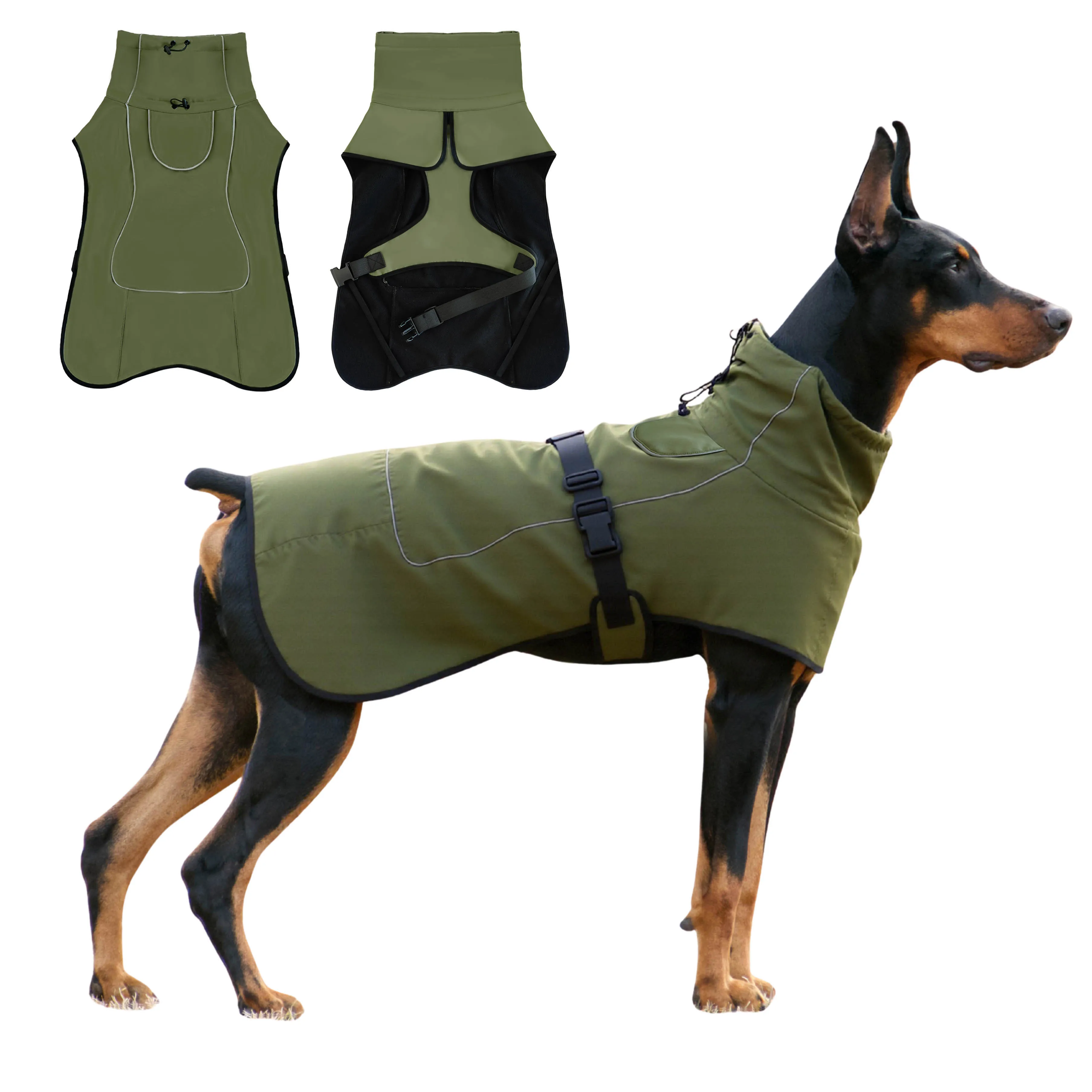 Dog Coat,Dog Jacket Waterproof,Winter Coat Windproof,Fleece Jacket for Dogs Boy Girl,Cold Weather Coats for Dogs Hiking Camping