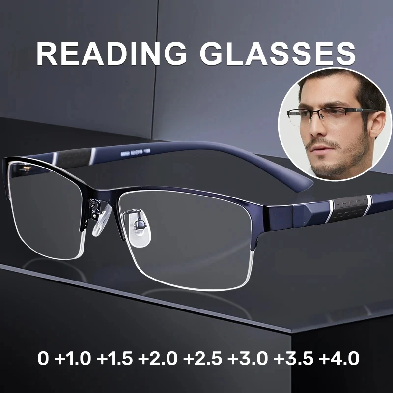 

New Fashion Reading Glasses High Quality Men Women Business Office Simple Preabyopia Eyewear Prescription Far Sight Eyeglasses