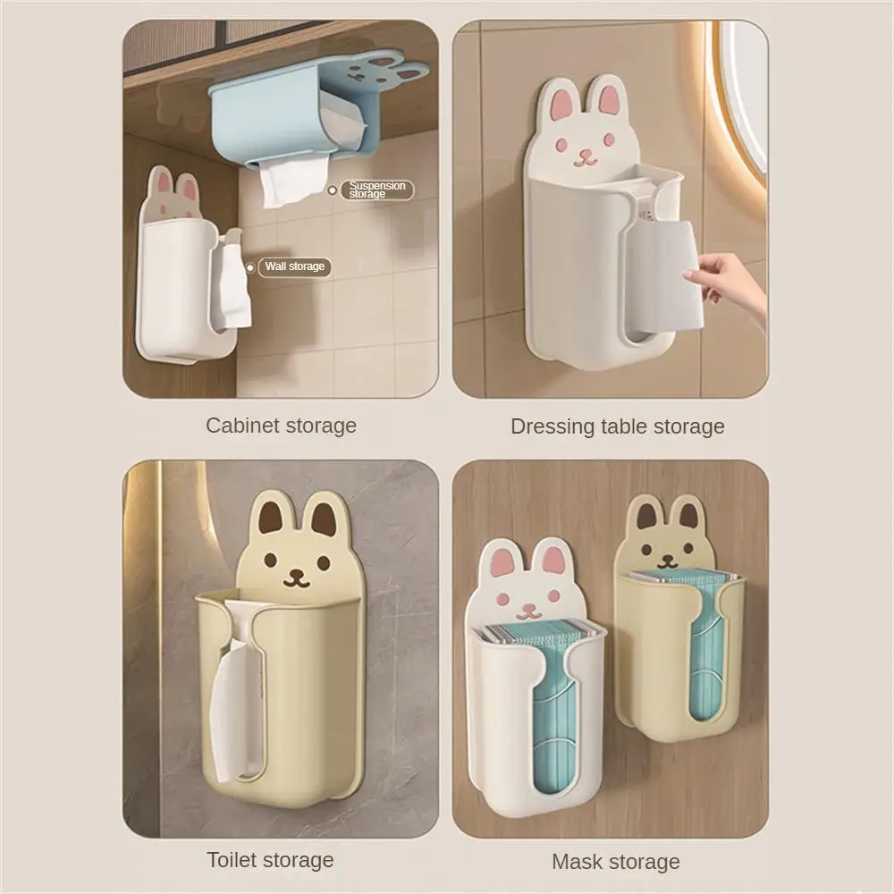 Cartoon Tissue Box Pull Smooth Easy To Change Paper White Blue Home Supplies Paper Box Multi-view Application Tissue Box Yellow