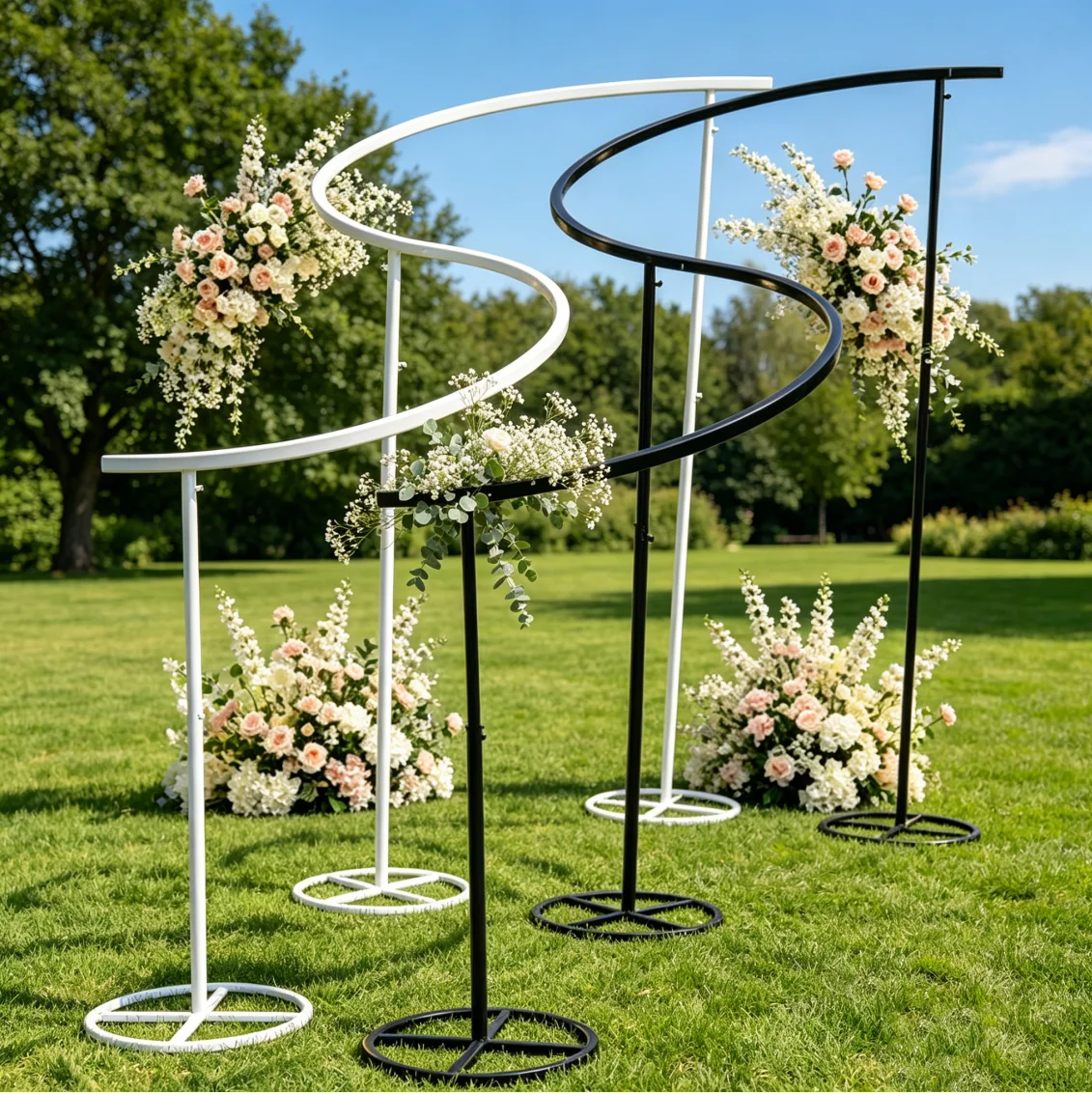 

New Road Lead flower display Backdrop Party Wedding Stage Decoration Flowers pedestal stand