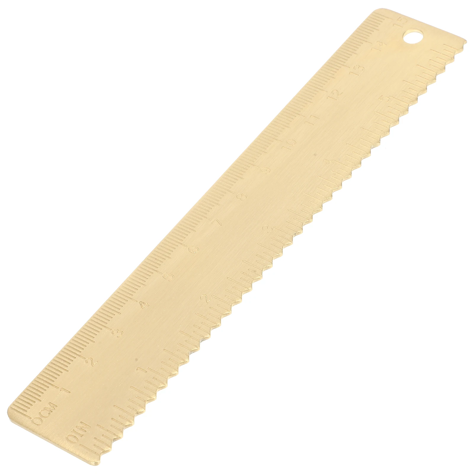 

Brass Straight Ruler Centimeter Office Supply Golden Kids Drawing Stationery Compact Light Weight Portable Daily Use Clear Scale