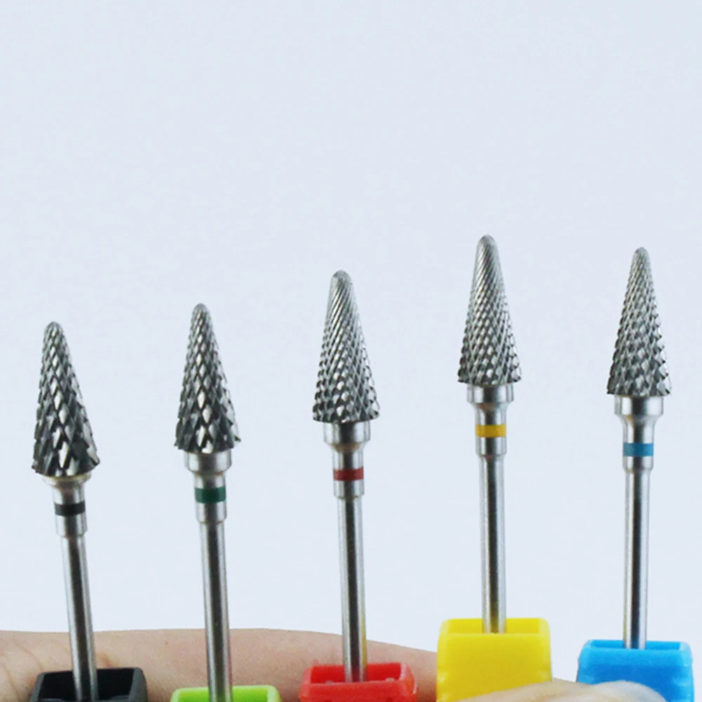 

Ceramic Milling Cutter Manicure Nail Drill Bits Electric Nail Files Pink Blue Grinding Bits Mills Cutter Burr Accessories
