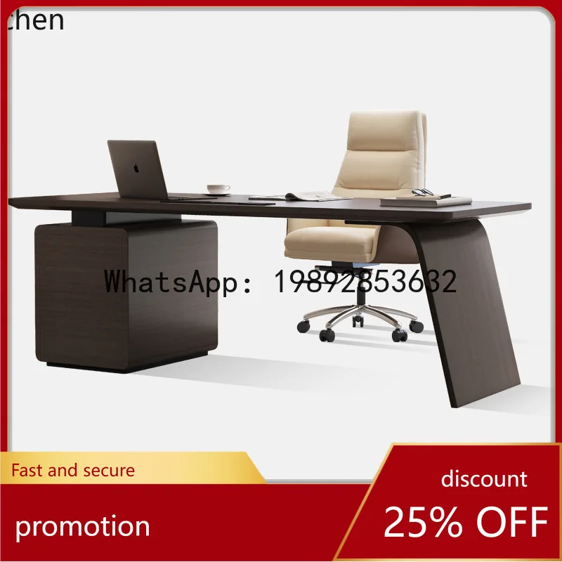 

YFY Minimalist Solid Wood Desk for Home Living Room Study Writing Desk Simple High-end Computer Office Desk