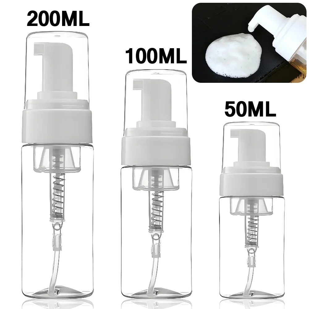 

200/100/50ml Transparent Tattoo Foam Bottle Dispenser Foaming Pump Bottle Empty Diffuser Washing Bottles Tattoo Accessories
