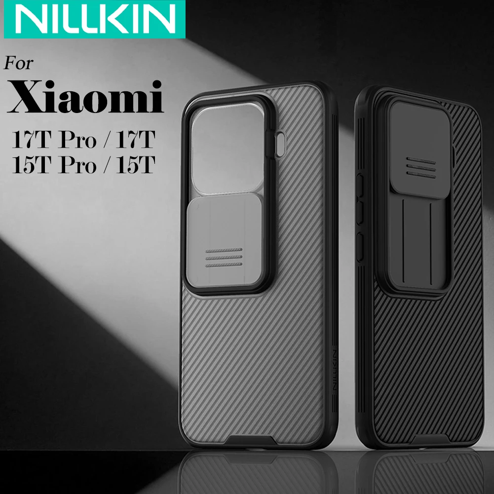 Чехол Nillkin CamShield Pro для Xiaomi 17T Pro / Mi 15T Pro с защитой камеры, противоударный, с защитой от отпечатков пальцев