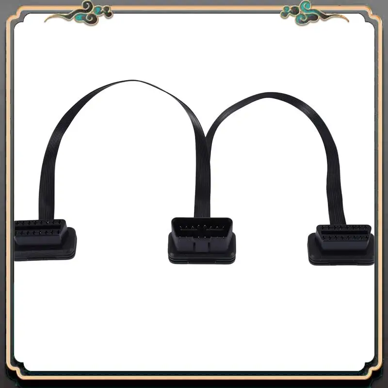 

M45K-OBDII Extension Dual Connector Y Splitter OBD OBD2 16PIN Male To Female Connection Flat+Thin For ELM327
