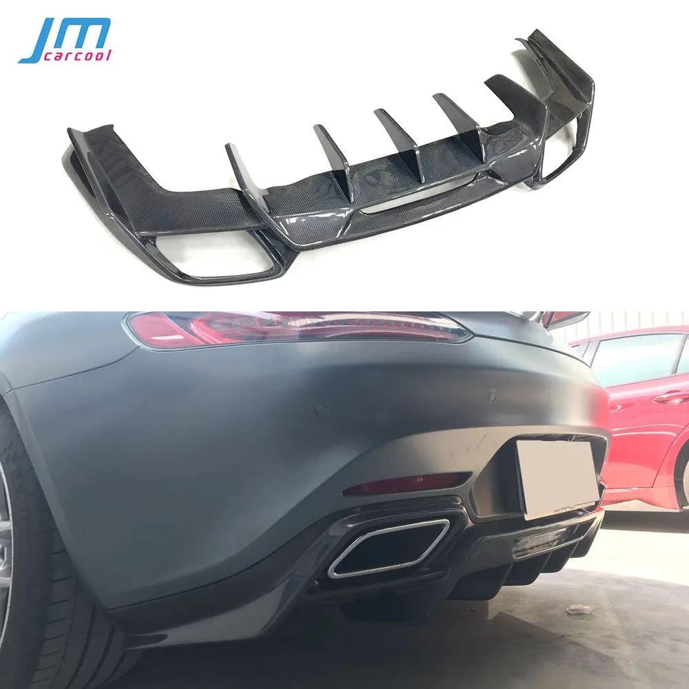 

Настоящий карбоновый задний диффузор-спойлер для Mercedes-Benz AMG GT, AMG GTS, AMG GTR Coupe 2-Door, аксессуары для тюнинга кузова из FRP