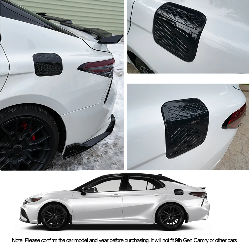 For Toyota Camry 2018-2024 Car Fuel Tank Cover Trim Oil Gas Cap Exterior Decorative Sticker For 8th Gen Camry view 4