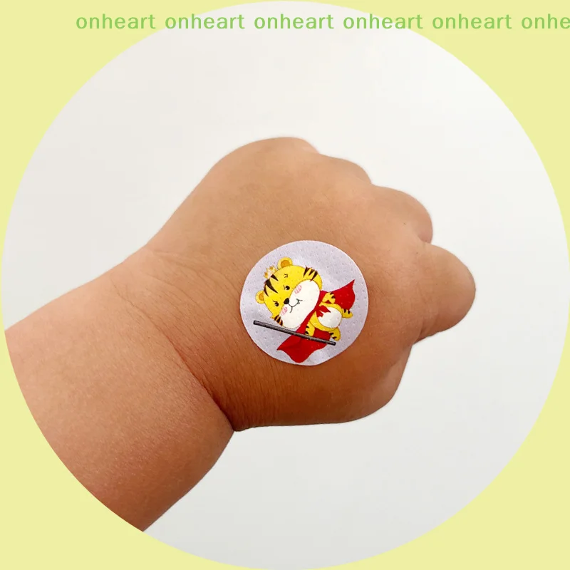 

[C]120Pcs/box Waterproof Breathable Round Band Aids Adhesive for Children Wound Care First Aid