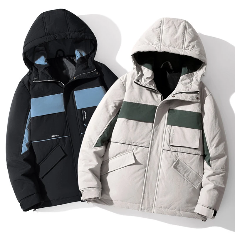 Thickened Warm Down Jacket Windproof Roupas Masculinas Comfortable Men Clothing High Quality Parkas Casacos De Inverno Masculino