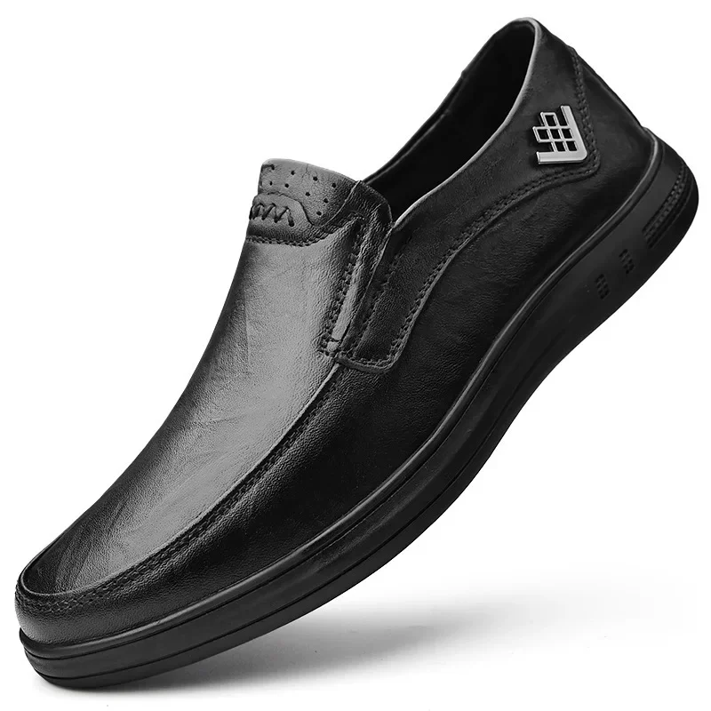 

Moccasins Business Leather Shoes Men's Genuine Leather Business High-End Casual Shoes Fashion Slip-on