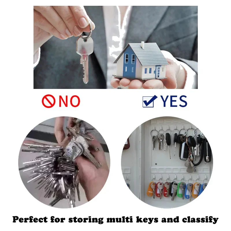20/28/36 Key Safe Storage Box Code/Key Lock Spare Car Keys Organizer Metal Box Wall Mount For Home Office Factory Store Aparment