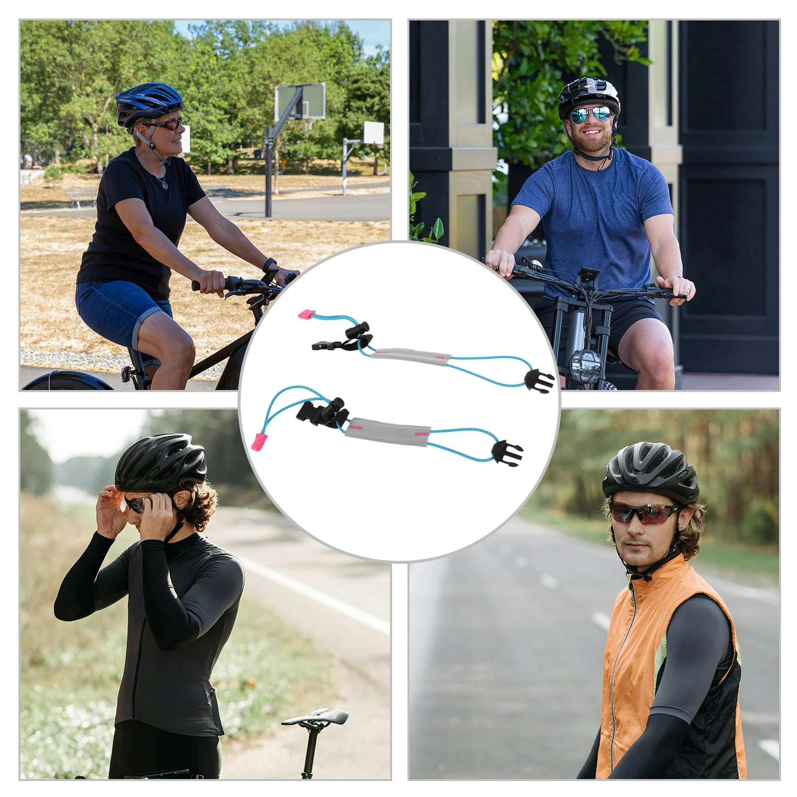 2 قطعة العصابات العاكسة الدراجات بانت كليب مطاطا الساق الأشرطة ليلة تشغيل السلامة الرؤية الدراجة الكاحل العصابات في الهواء الطلق