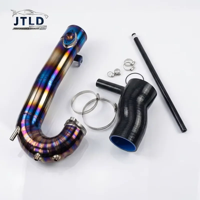 Premium Full Titanium Turbo Inlet Pipe Kit Burnt Blue for Honda Civic 11th Gen Si Acura Integra 1.5T 2022+ Upgrades